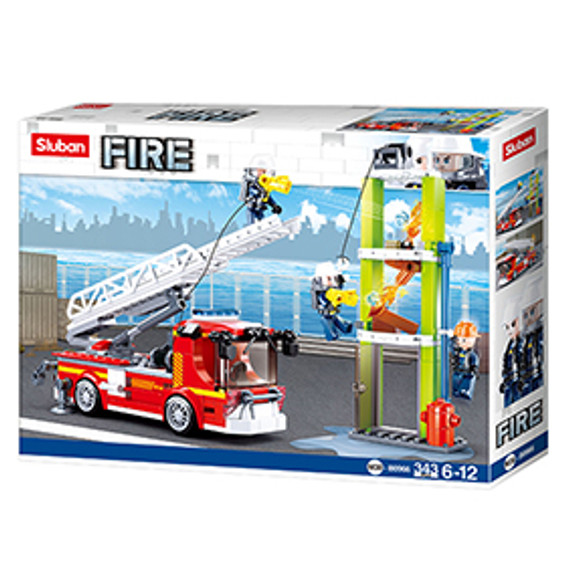 Sluban Firefighters - Tűzoltóautó teleszkópos létrával