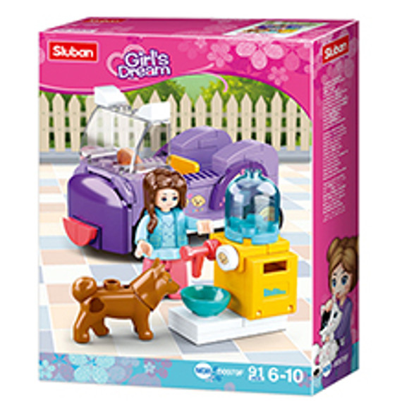 Sluban Girls Dream - Autó kutyaetetővel