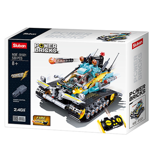 Sluban Power Bricks - Scorpion R/C Lánctalpas Jármű Távirányítóval