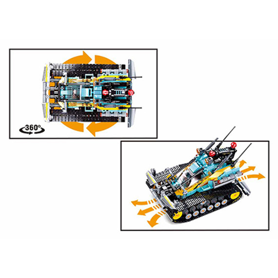 Sluban Power Bricks - Scorpion R/C Lánctalpas Jármű Távirányítóval