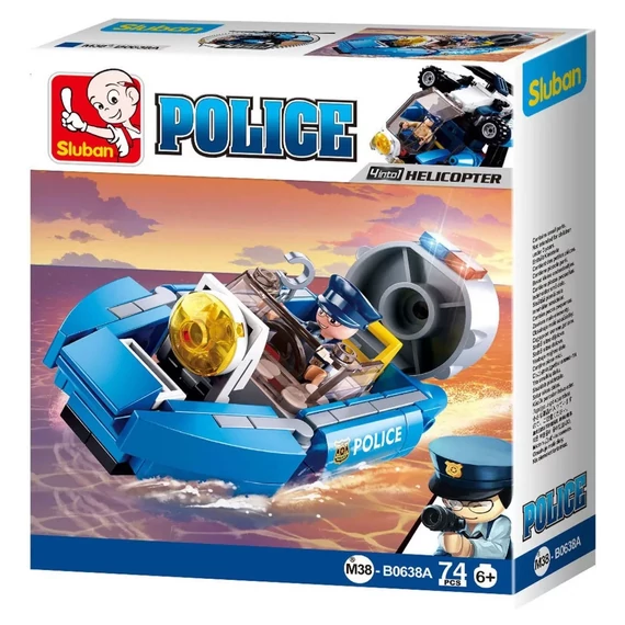 Sluban Police - Rendőrségi 4 az 1-ben légpárnás hajó