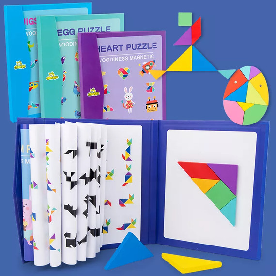 Tangram puzzle - mágneses - jigsaw Tangram puzzle - mágneses - jigsaw
