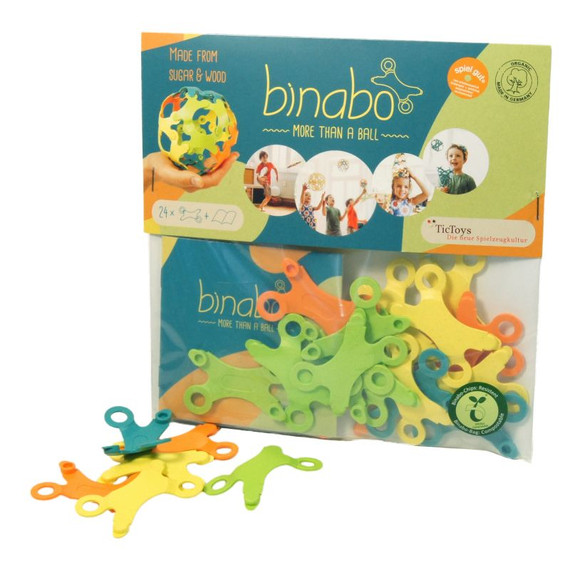 Binabo építőjáték készlet, színes 24 db-os