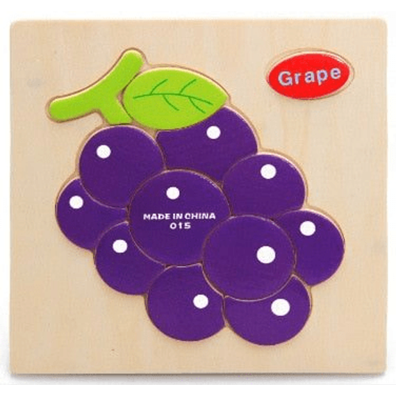 Fa puzzle - Szőlő (13 db-os készségfejlesztő játék kicsiknek) Fa puzzle - Szőlő (13 db-os készségfejlesztő játék kicsiknek)