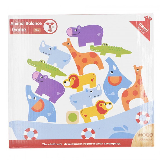 Montessori egyensúlyozó játék - Animal balance game piros