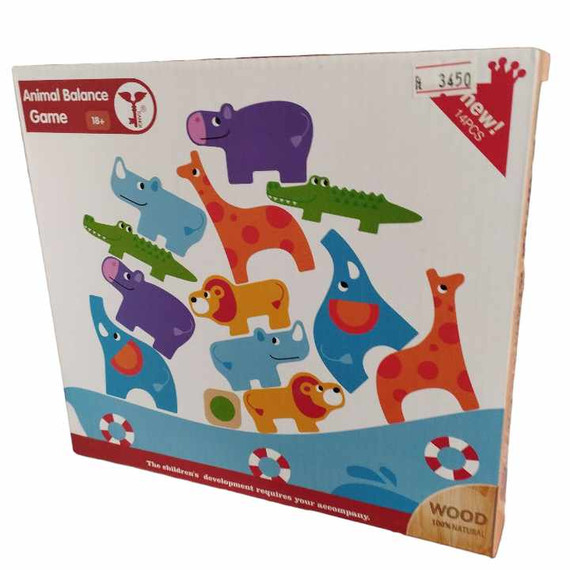 Montessori egyensúlyozó játék - Animal balance game piros