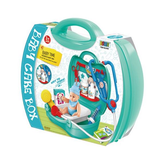 Baby Time orvosi szett babával, a kis doktornak, 17 db