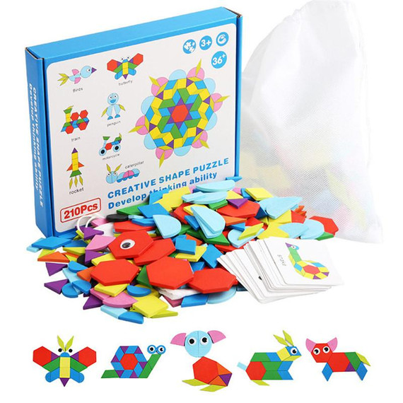 Creativ shape puzzle - Montessori tangram kirakó