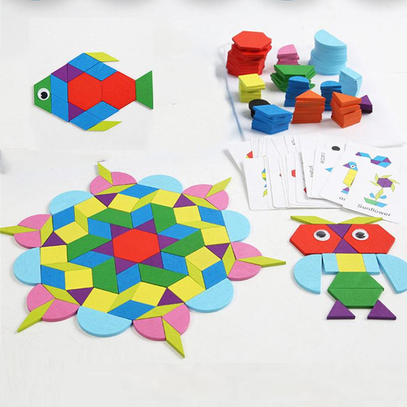 Creativ shape puzzle - Montessori tangram kirakó Creativ shape puzzle - Montessori tangram kirakó