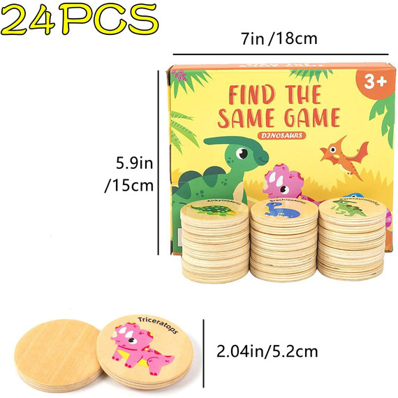 Dinós képkereső memória játék - find the same game