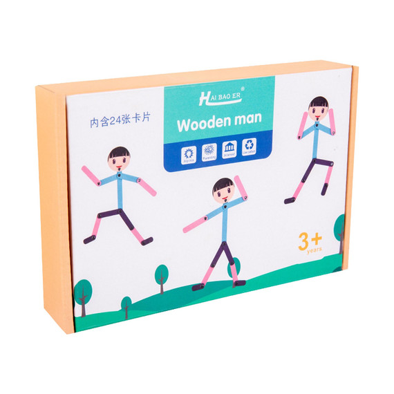 Pálcika sport ember (fa) - Wooden stick sport man (színes) Pálcika sport ember (fa) - Wooden stick sport man (színes)