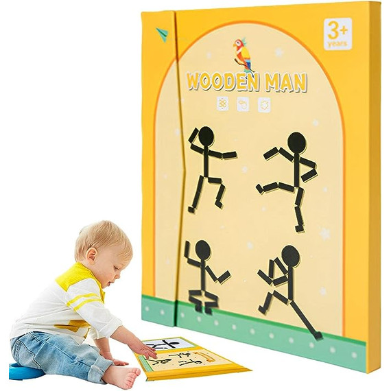 Pálcika sport ember (mágneses) - Wooden stick man magnetic - több féle Pálcika sport ember (mágneses) - Wooden stick man magnetic - több féle