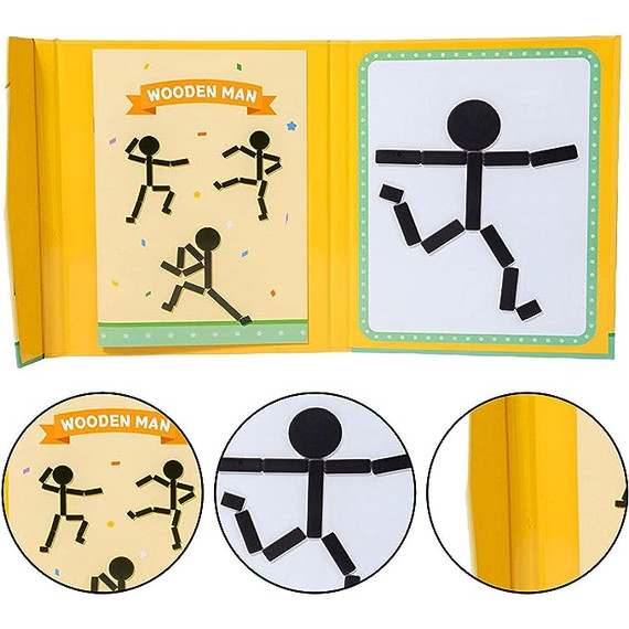 Pálcika sport ember (mágneses) - Wooden stick man magnetic - több féle Pálcika sport ember (mágneses) - Wooden stick man magnetic - több féle