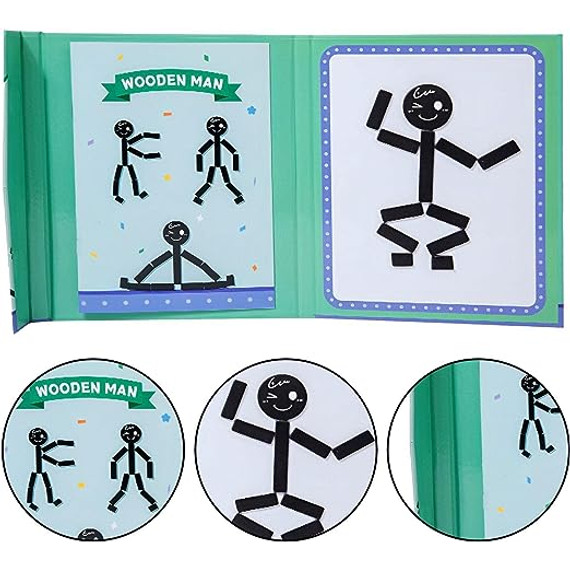 Pálcika sport ember (mágneses) - Wooden stick man magnetic - több féle Pálcika sport ember (mágneses) - Wooden stick man magnetic - több féle