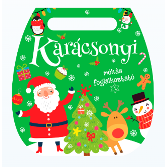 Karácsonyi mókás foglalkoztató könyv-zöld