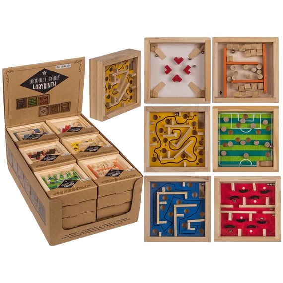 Fa ügyességi játék - labirintus