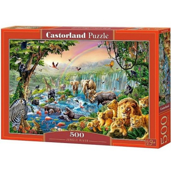 500 db-os puzzle - Dzsungelfolyó - Castorland