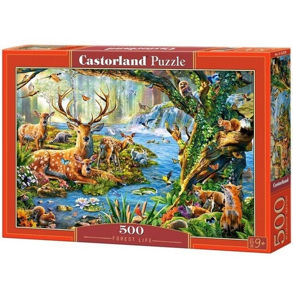 500 db-os puzzle - Élet az erdőben - Castorland