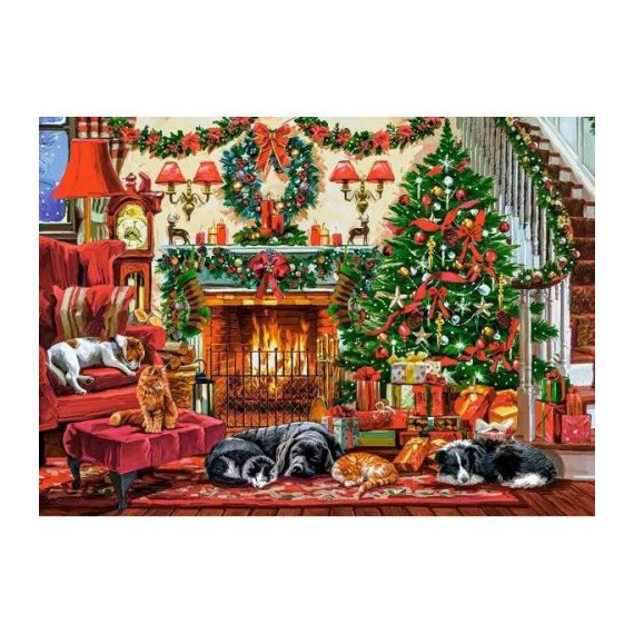 260 db-os puzzle - A karácsonyi kandalló melege (készségfejlesztő játék - Castorland) 260 db-os puzzle - A karácsonyi kandalló melege (készségfejlesztő játék - Castorland)