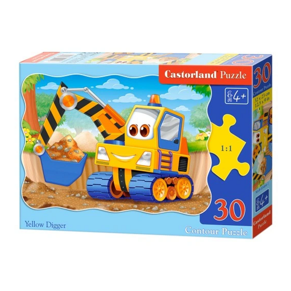30 db-os puzzle - Sárga markoló - Castorland