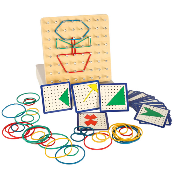 Geoboard fa puzzle - mintakövető játék