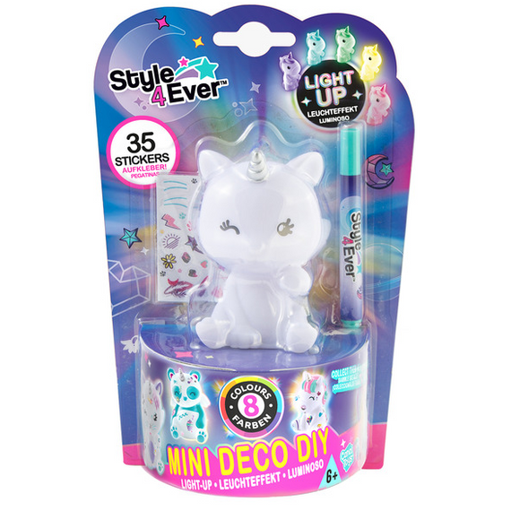 DIY Mini deco light up - díszíthető unikornis