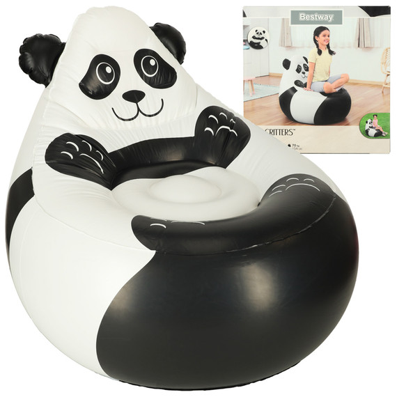 Felfújható fotel gyerekeknek - panda