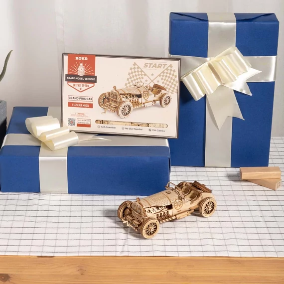 ROKR 3D prémium 3D fa puzzle - Grand Prix autómodell ROKR 3D prémium 3D fa puzzle - Grand Prix autómodell