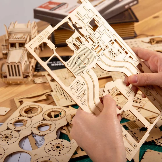 ROKR 3D prémium 3D fa puzzle - Grand Prix autómodell ROKR 3D prémium 3D fa puzzle - Grand Prix autómodell