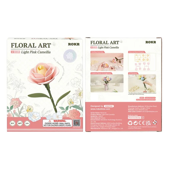 ROKR 3D Puzzle - kamélia virág