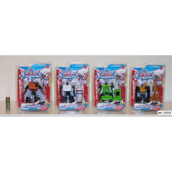 Mega Team átalakítható robotok, 4 variáció - Die cast