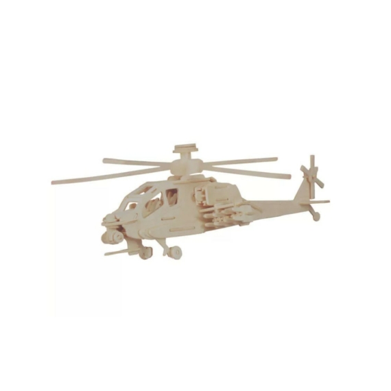 3d fa puzzle - Apache helikopter