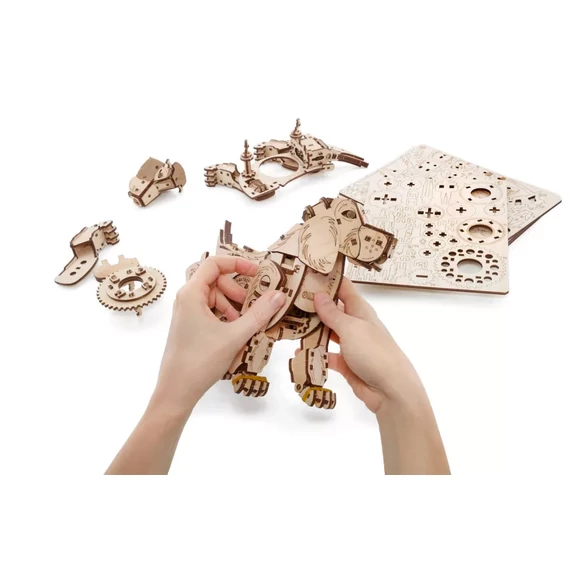 Kutya kölyök - 3D prémium fa puzzle