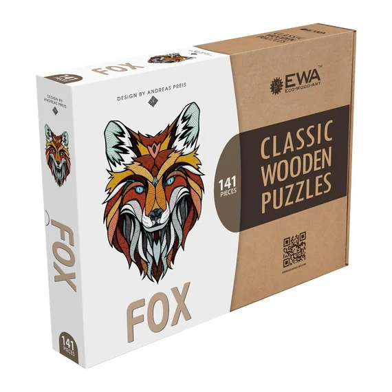 Prémium fa puzzle - Róka 