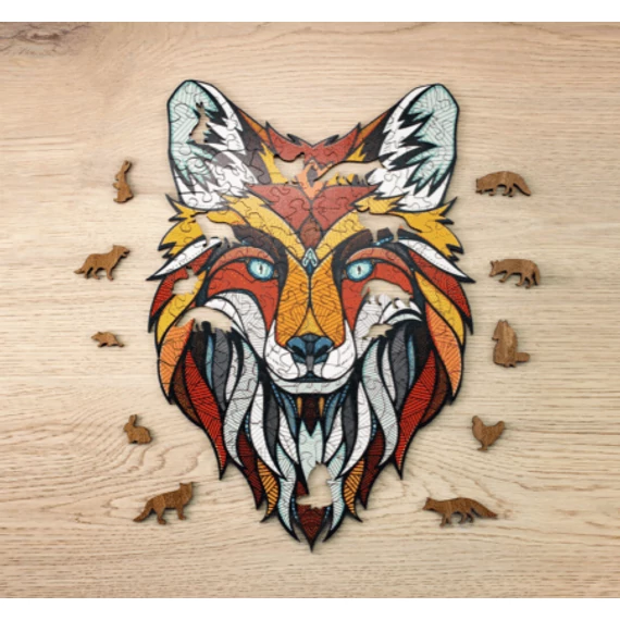 Prémium fa puzzle - Róka "S"