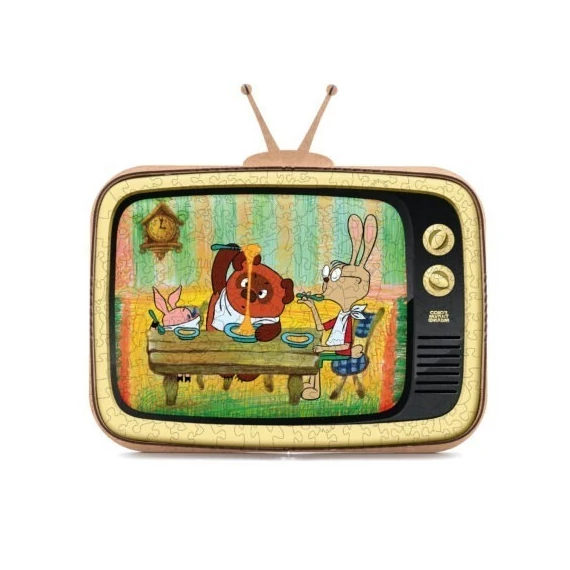 Prémium fa puzzle mese - Mici mackó - Soyuzmultifilm