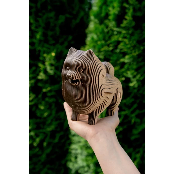 Prémium 3d fa puzzle - kutya persely