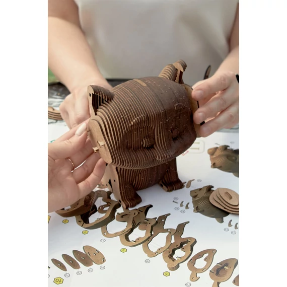 Prémium 3D fa puzzle - cica persely