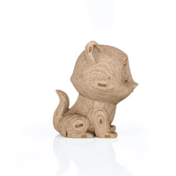 Prémium 3D fa puzzle - cica persely