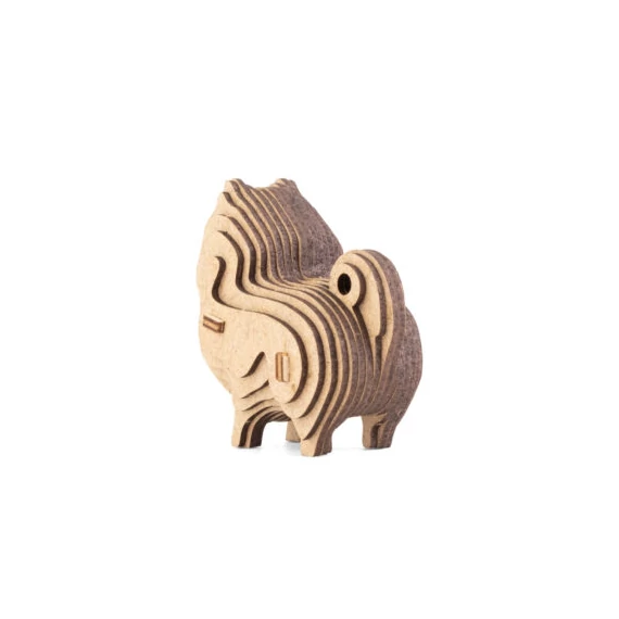 Prémium 3D  fa puzzle - kutya mini