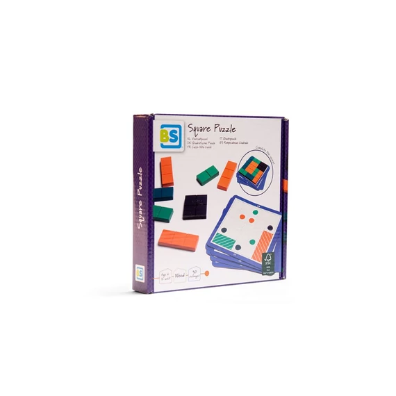 Négyzetes kirakó - BS Toys- - Square puzzle