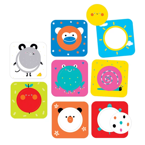 Banana Panda oktató puzzle, első formák- körök