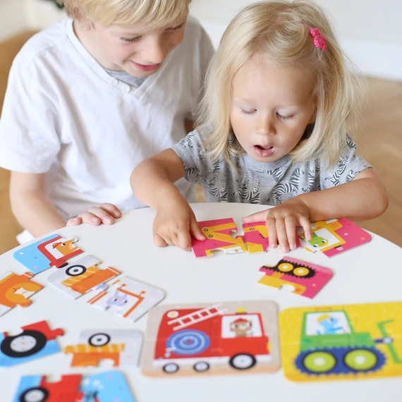 Banana Panda oktató puzzle - Járművek