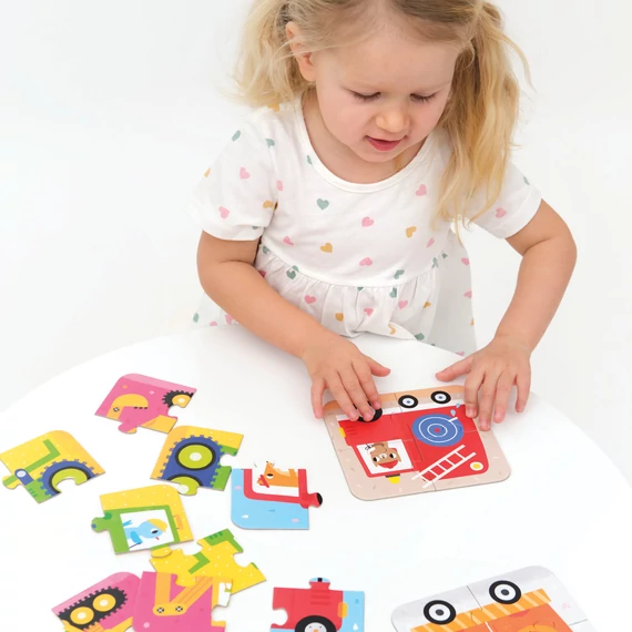Banana Panda oktató puzzle - Járművek