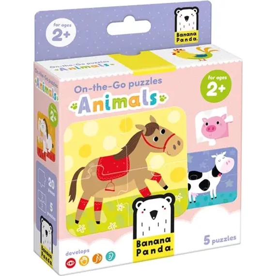 Banana Panda oktató puzzle 2 éves kortól - Állatok