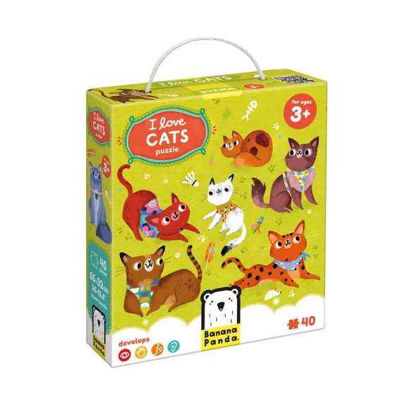 Banana Panda oktató puzzle - Szeretem a cicákat!