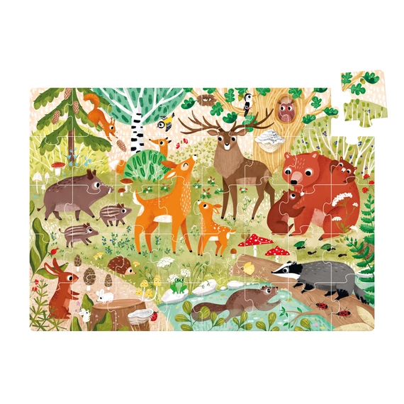 Banana Panda oktató puzzle - Erdei állatok