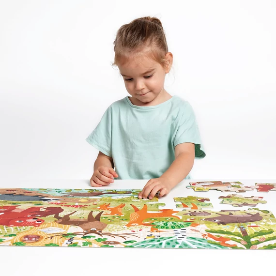 Banana Panda oktató puzzle - Erdei állatok