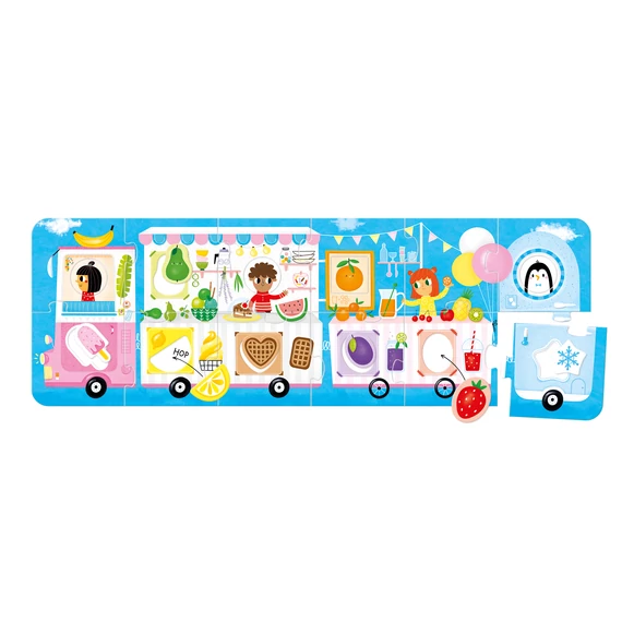 Banana Panda oktató puzzle - Ételkocsi