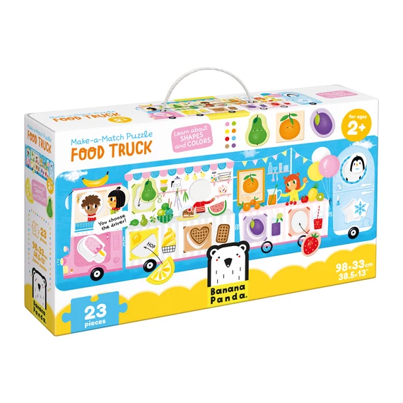 Banana Panda oktató puzzle - Ételkocsi
